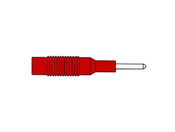 PEREL - HM12T10 Umspritzter Adapterstecker, 2 mm 142827 von Perel