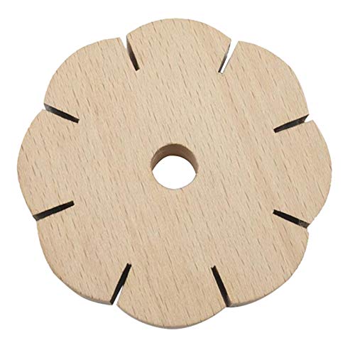 Perfeclan 8 Slot Holz Flechten Platte Disk für Extra Dicke für feine, Draht ; Perlen Flechten, 7,5x7,5x1,2 cm von Perfeclan