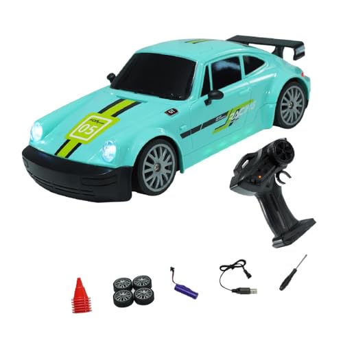 Perfeclan High Speed Drifts RC Auto 4WD Spielzeug Kontrollfahrzeug Auto Push and Go Auto Fahrzeug Spielzeug Kinderspielzeug für Party Toy Boy Kids, Blau von Perfeclan