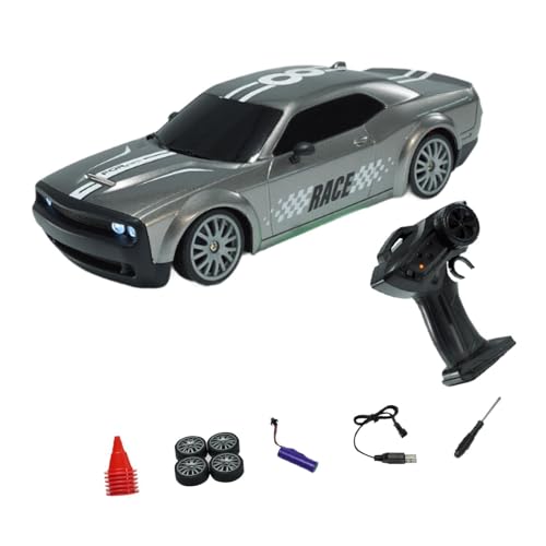 Perfeclan High Speed Drifts RC Auto 4WD Spielzeug Kontrollfahrzeug Auto Push and Go Auto Fahrzeug Spielzeug Kinderspielzeug für Party Toy Boy Kids, GRAU von Perfeclan