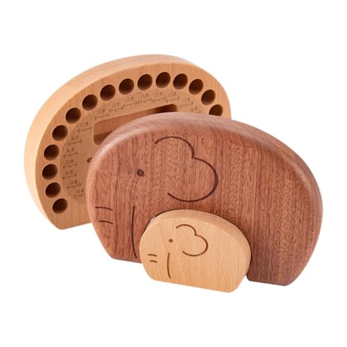 Perfeclan Holz-Aufbewahrungsbox für Babyzähne, Andenkenhalter, vielseitig einsetzbar, kompakt, für Neugeborene, Kinder, sinnvolles Geschenk, handgefertigt in von Perfeclan