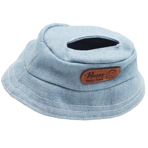 Perfeclan Mini-Puppenhut, Kopfbedeckung, pädagogische Foto-Requisiten für die Fantasie von Kindern, Mode zum Selberverkleiden, um eigene Puppen herzustellen, Blau von Perfeclan