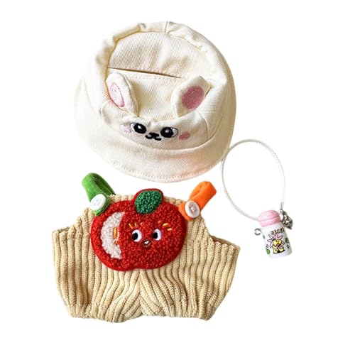 Perfeclan Puppen Hosen Kleidung, Puppe Outifits Kleidung, Mädchen Geschenk, Puppen zubehör Kleidung, Puppen Bekleidung Zubehör für Puppen, Anhänger Puppe, Obstflaschen-Set von Perfeclan