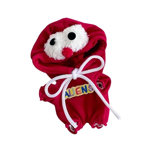 Perfeclan Puppen-Overall, handgefertigte Kleidungs-Outfits für 15–17 cm große Puppen. Verkleiden Sie Sich als Neujahrsgeschenk, Kindergeschenk, Rot von Perfeclan