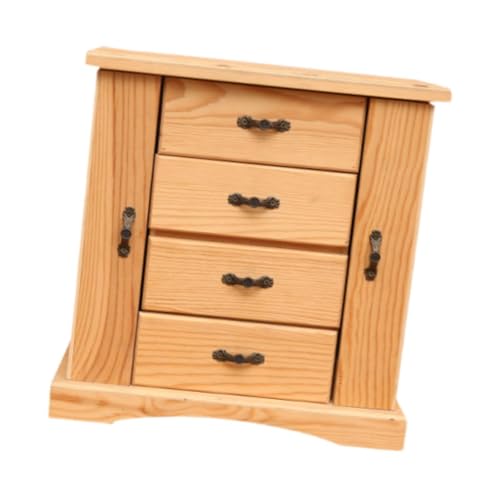 Perfeclan Schmuckschatulle aus Holz, Schmuckhalter für Frauen, Schmuck-Organizer-Box, Schmuckvitrine für Ringe, Broschen, Halsketten, Armbänder von Perfeclan