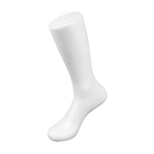 Perfeclan Socken-Mannequin-Fußdisplay für Kinder, Socken-Fußdisplaymodell, Schaufenster-Requisiten, Fußmodell für Knöchelsandalen, Einzelhandel, Strumpfwaren, Weiß 30cm von Perfeclan