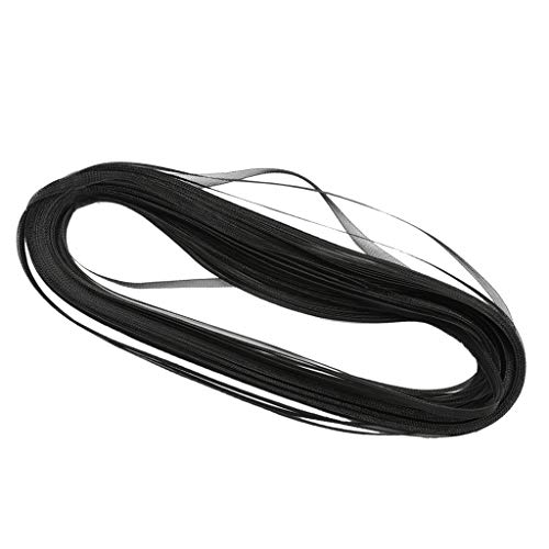 Perfeclan Polyester Crinoline Netzband Versteifungsband für Haarschmuck Blumenkugel Tischrock usw. ca, Schwarz von Perfeclan