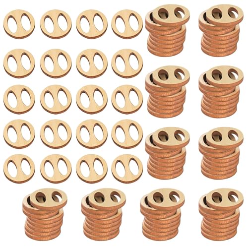 perfeclan 100pcs Holzhutknöpfe gestrickt Hut machen Fastener Werkzeuge Nähwerkzeug Abnehmbare DIY -Bewahrer für Frauen Mama, Oval von Perfeclan