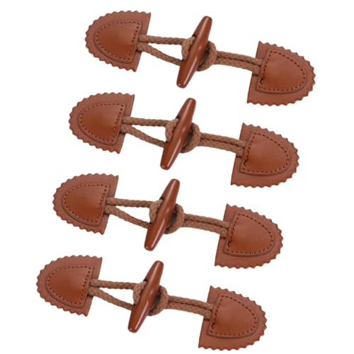 perfeclan 4 Teile Mantelschaltknöpfe Mantelverschluss vielseitiger leichter tragbarer Mode -Schaltungs -Verschluss Austausch für Jacke Cloak, Braun perfeclan 4 Teile Mantelschaltknöpfe Mantelverschluss vielseitiger leichter tragbarer Mode -Schaltungs -Verschluss Austausch für Jacke Cloak, Braun von Perfeclan