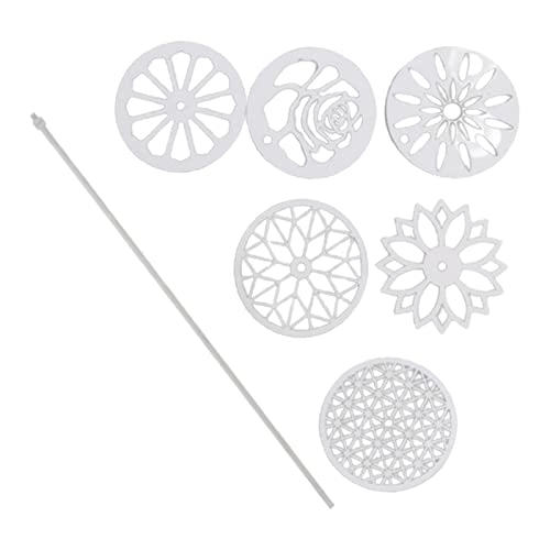 perfeclan 6 Blumenschablonen 1 Stab Seifenformwerkzeuge, Stahlstab DIY Durchziehformer für Kerzen Kuchen Seife Dekorationen Pudding, Stil A von Perfeclan