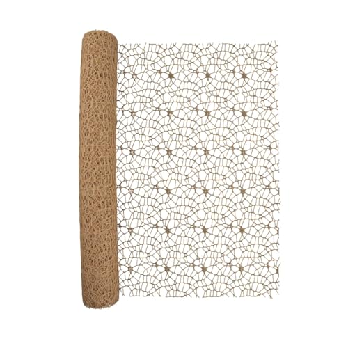 perfeclan Jacquard-Netzgewebe, durchbrochenes Blumen-Geschenkpapier, dekoratives DIY-Bastelpapier für Blumensträuße, Blumenverpackung für Hochzeit, Kaffeefarbe von Perfeclan