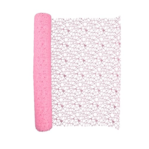 perfeclan Jacquard-Netzgewebe, durchbrochenes Blumen-Geschenkpapier, dekoratives DIY-Bastelpapier für Blumensträuße, Blumenverpackung für Hochzeit, Rosa von Perfeclan