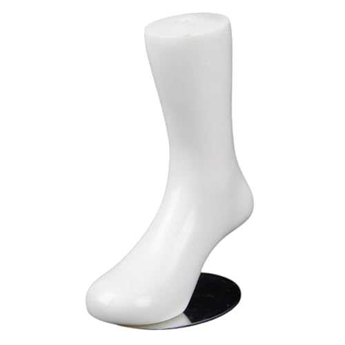 perfeclan Socken-Mannequin-Fußdisplay für Kinder, Sockendisplay-Modell, Geschäft, Fußformen, Heim-Requisite, menschliches Fußmodell, Ständer, Unterstützung für , White H 15cm von Perfeclan