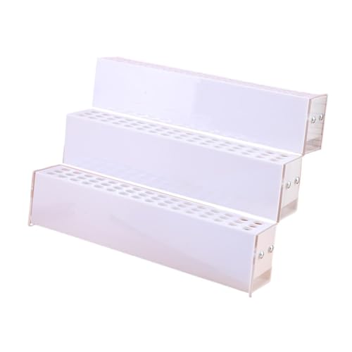 perfeclan Stiftständer, Bleistift- und Stifthalter, mehrere Steckplätze, modische Dekoration, Make-up-Pinsel-Organizer-Rack für Wohnheim, Make-up-Pinsel, Büro, 3 Lagen 144 Löcher von Perfeclan