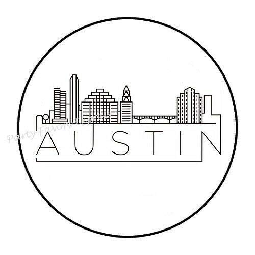 2cmØ 32-Stück! Aufkleber Sticker Briefumschlag-Siegel Post rund AUSTIN AUSTIN R4101 von Perfect Sticker