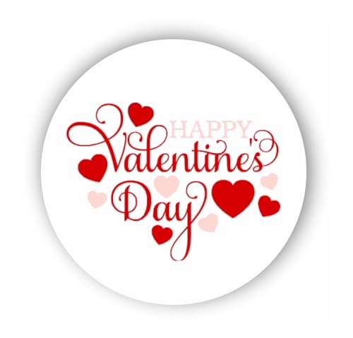 2cmØ 32-Stück! Aufkleber Sticker Briefumschlag-Siegel Post rund HAPPY VALENTINE'S DAY HAPPY VALENTINE'S DAY R1859 von Perfect Sticker