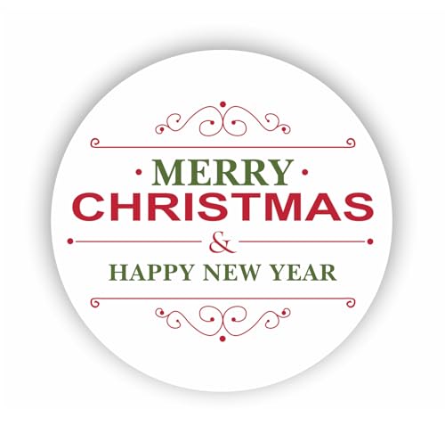 2cmØ 32-Stück! Aufkleber Sticker Briefumschlag-Siegel Post rund MERRY CHRISTMAS HAPPY NEW YEAR FROHE WEIHNACHTEN FROHES NEUES JAHR R57 von Perfect Sticker