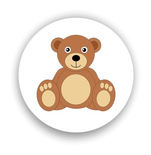 2cmØ 32-Stück! Aufkleber Sticker Briefumschlag-Siegel Post rund TEDDY BEAR BABY SHOWER TEDDY BEAR BABY R2308 von Perfect Sticker