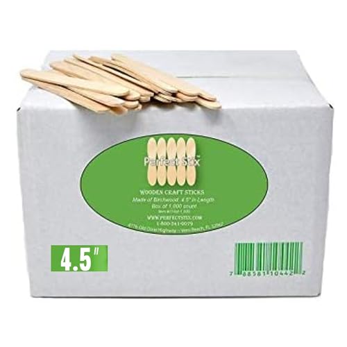 Perfect Stix - PS-114st-1.000 Bastelarbeiten, 11,4 cm, Naturholz, 1.000 Karat von Perfect Stix