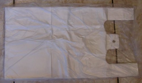 1000 Hemdchen Tragetaschen , Einkaufstüten LDPE , 25 x 12 + 45 cm, weiss Grifflochver , LDPE TKT von Perga GmbH