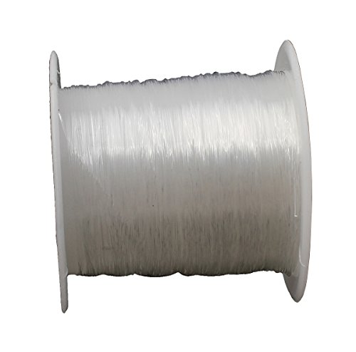 100 Meter Faden SILIKON SCHMUCKFADEN 0,2mm Transparent Crystal Thread für Perlenschmuck Armbänder Basteln Beading Thread Handwerk Schmuck Armband Herstellung Schnur C112 von Perlin