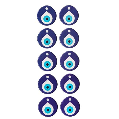 10X Nazar Boncuk Boncugu 3D Sticker Aufkleber Reliefsticker 28mm Blaues Auge, Evil Eye, Türkischer Glücksbringer, Gastgeschenke Dekoration Amulett Anhänger Babyparty Mevlüt Sünnet bebek sekeri von Perlin