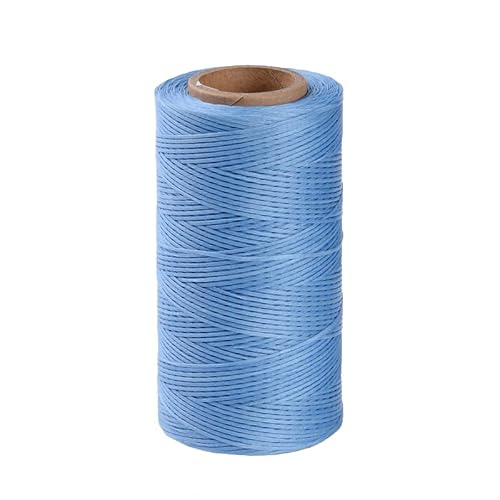 10m Wachsband 1mm Sattlergarn Lederfäden Nähgarn Geflochtet 100% Polyester Wachsfaden Forellenfäden Nähen Handnähgarn Handwerk (Blau) von Perlin