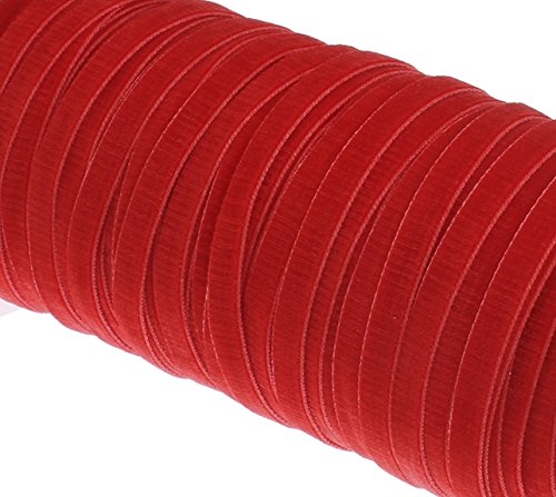 15 Meter Samtband 6mm Samtborte Schmuckband Schleifenband Zierband Zierborte Borte Band ROT C190 von Perlin