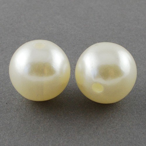 200 Zuchtperle Imitat perlmutt creme 8mm Hochzeit Wachsperlen Dekoperle R266 von Perlin