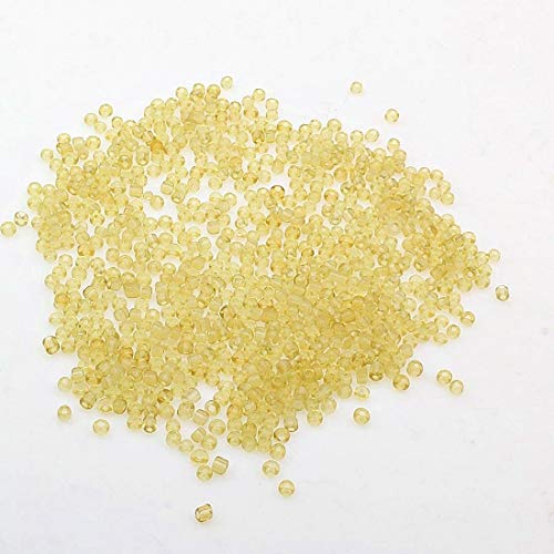 450g Rocailles Perlen 2mm Transparent Set Glasperlen Rund 30000stk 11/0 Indianerperlen Perlenhäkeln Seed Beads (Sandbraun) von Perlin