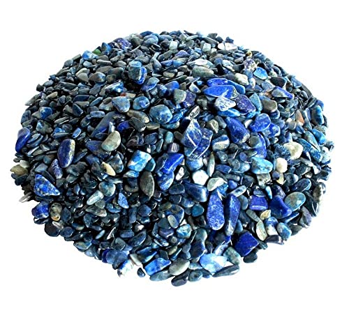 500stk Lapislazuli Edelstein Perlen 4mm ~ 5mm Trommelstein Chips Lapis Lazuli Edelsteine Halbedelstein Schmuckperlen Schmuckstein von Perlin