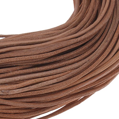 5m Lederband 1mm Sand BRAUN LEDERSCHNUR Leder SCHMUCK BASTELSCHNUR C152 von Perlin