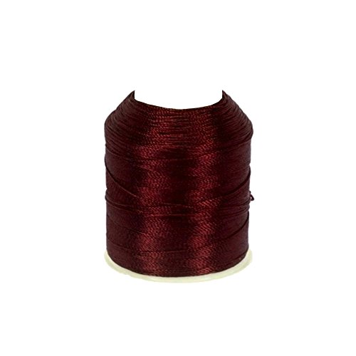 Altinbaşak 20g Häkelgarn Garne 300m 6 FACH 100% POLYESTER GARN 0,75mm Nr: 50 BESTE QUALITÄT UND FARBECHT Embroidery Thread 100g 200g (1 Stück, BORDEAUX) von Perlin