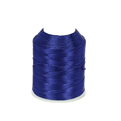 Altinbaşak 20g Häkelgarn Garne 300m 6 FACH 100% POLYESTER GARN 0,75mm Nr: 50 BESTE QUALITÄT UND FARBECHT Embroidery Thread 100g 200g (1 Stück, BRILLANTBLAU) von Perlin