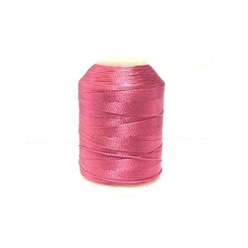 Altinbaşak 20g Häkelgarn Garne 300m 6 FACH 100% POLYESTER GARN 0,75mm Nr: 50 BESTE QUALITÄT UND FARBECHT Embroidery Thread 100g 200g (1 Stück, DUNKELROSA) von Perlin