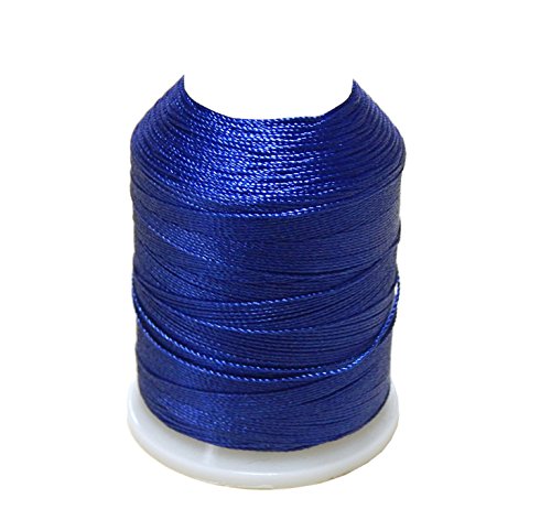 Altinbaşak 20g Häkelgarn Garne 300m 6 FACH 100% POLYESTER GARN 0,75mm Nr: 50 BESTE QUALITÄT UND FARBECHT Embroidery Thread 100g 200g (1 Stück, PARLAMENTBLAU) von Perlin