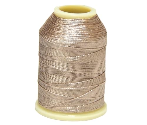 Altinbaşak 20g Häkelgarn Garne 300m 6 FACH 100% POLYESTER GARN 0,75mm Nr: 50 BESTE QUALITÄT UND FARBECHT Embroidery Thread 100g 200g (1 Stück, SANDBRAUN) von Perlin