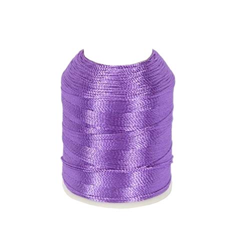 Altinbaşak 20g Häkelgarn Garne 300m 6 FACH 100% POLYESTER GARN 0,75mm Nr: 50 BESTE QUALITÄT UND FARBECHT Embroidery Thread 100g 200g (1 Stück, VIOLET) von Perlin