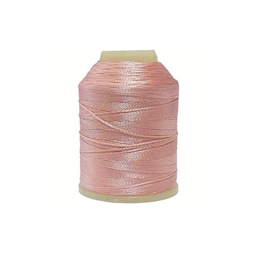 Altinbaşak 20g Häkelgarn Garne 300m 6 FACH 100% POLYESTER GARN 0,75mm Nr: 50 BESTE QUALITÄT UND FARBECHT Embroidery Thread 100g 200g (1 Stück, ZARTROSA) von Perlin