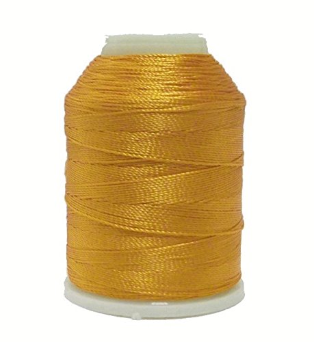 Altinbaşak 20g Häkelgarn OCKERGELB Garne 300m 6 FACH 100% POLYESTER GARN 0,75mm Nr: 50 Embroidery Thread (1 Stück, IP41) von Perlin