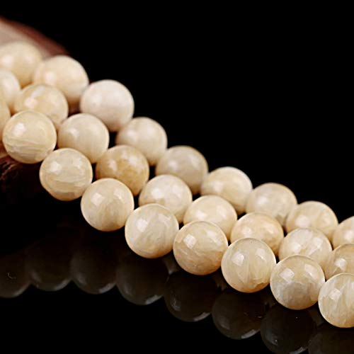 Natur Edelstein Perlen Crackle Achat Stein Topas Braun 18Stk. Rund 6mm Schmuckstein Schmuckperlen Schmuckdesign Bastelzubehör G316 von Perlin