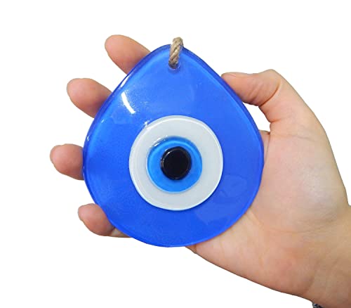 Nazar Boncuk Boncugu Türkisch Blau Drop Evil Eye Wandbehang 29cm Ornament Amulett Dekoration Home Decor Schutz Segen Geschenk Glasperlen Anhänger von Perlin