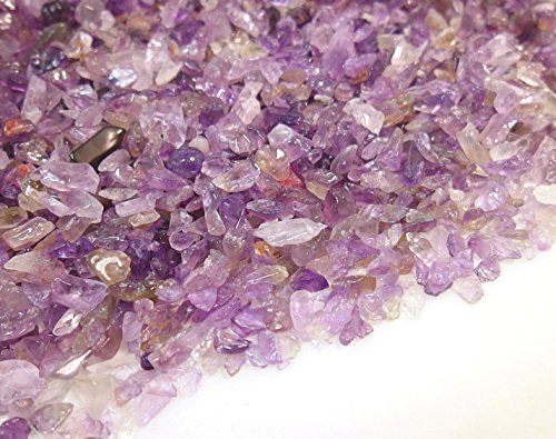 Perlin - 1000stk Amethyst Edelstein Perlen 4mm ~ 8mm Trommelstein Chip Edelsteine Halbedelstein Schmuckperlen Schmuckstein für Cabachon Deko DIY Kette G750 x4 von Perlin