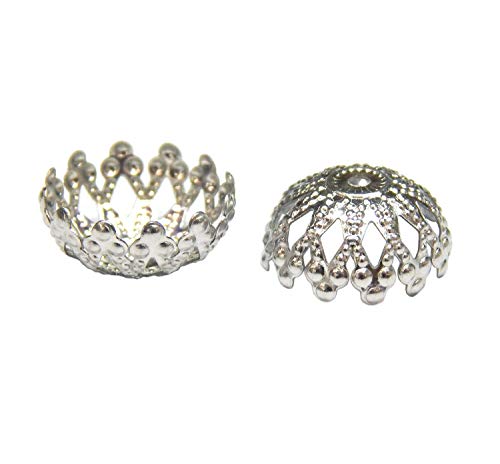 Perlin 30stk Edelstahl Filigrane Perlkappen Perlenkappen 12mm Metall Spacer Zwischenperlen Zwischenteile Endkappen Silber Metallperlen Für Schmuck Perlen Kette Armband M581 Perlin 30stk Edelstahl Filigrane Perlkappen Perlenkappen 12mm Metall Spacer Zwischenperlen Zwischenteile Endkappen Silber Metallperlen Für Schmuck Perlen Kette Armband M581 von Perlin