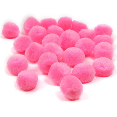Perlin - Pompons Pompon 10mm 20mm 25mm 30mm Rosa Pink Bommel Nähen Tilda Basteln Borte bälle Flauschigen Plüsch Bälle für Lustige DIY Kreative Handwerk (10mm 250 Stück) von Perlin
