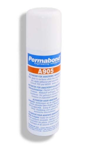 Permabond A 905 Aktivator | 200 ml Spraydose | Oberflächenaktivator Sprühdose | für Anaerobe Klebstoffe Dichtstoffe | nichtmetallische Oberflächen abdichten verkleben | hohe Härtungsgeschwindigkeit von Permabond