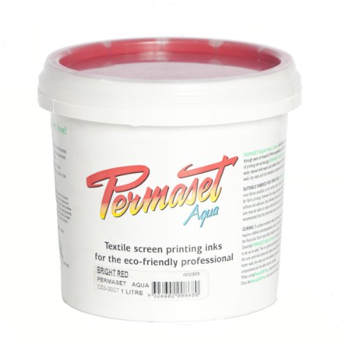 Permaset Aqua Stoffdruckfarbe, 1 l, Hellrot von Permaset