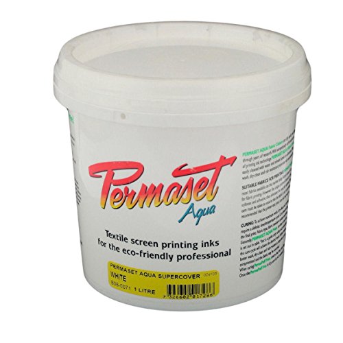 Permaset - Supercover Tinte - für Leinwanddruck - weiß - 1 Liter von Permaset