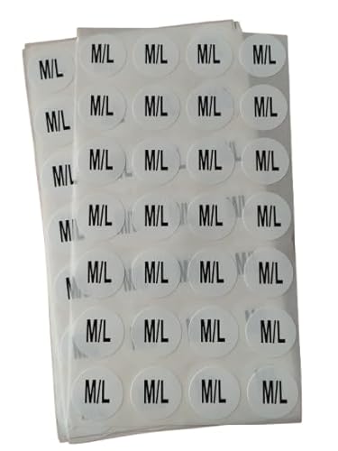 Klebeetiketten, Größe 22 mm (M/L) von Personal labels since 1999