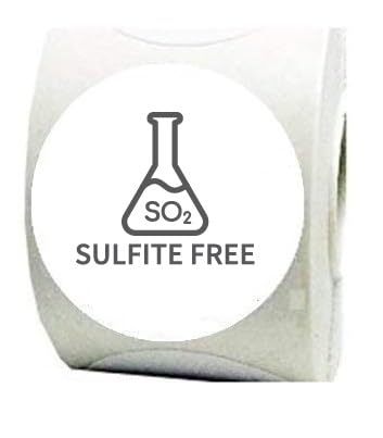Lebensmittelallergenfreie Klebeetiketten, 300 Stück, 22 mm, verschiedene Optionen (Sulfite free) von Personal labels since 1999